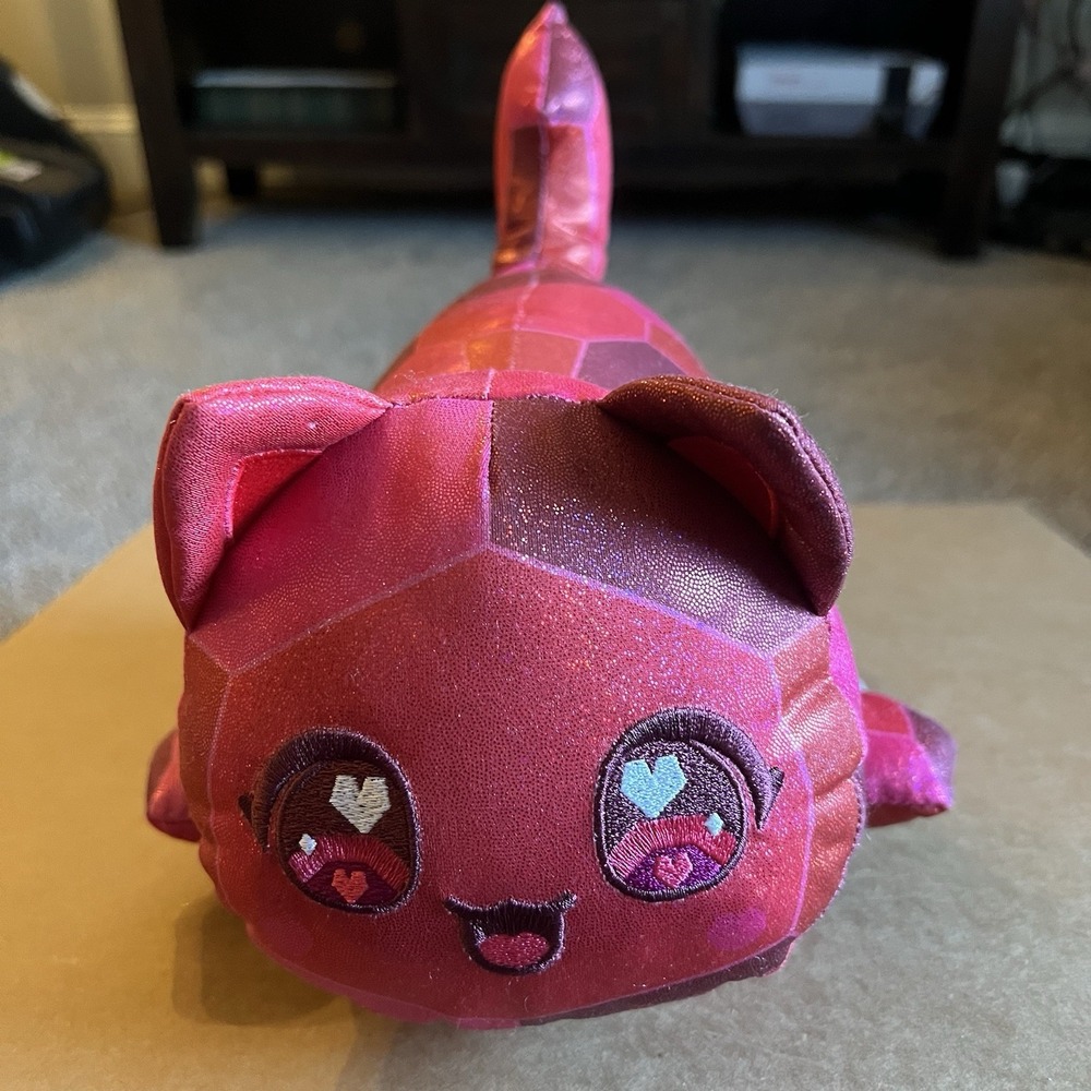 Aphmau MeeMeows‎ Celestial Series Ruby Cat Plush 11" Red Pink Rare